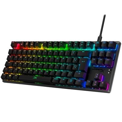 Teclado Mecânico Gamer HyperX Alloy Origins Core O HyperX Alloy Origins Core é um teclado com menos dez teclas resistente e ultracompacto com chaves d