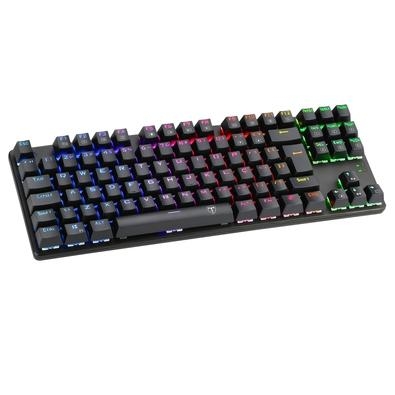 Teclado Mecânico Gamer T-Dagger Bora, RGB, Switch Outemu Blue, ABNT2 - T-TGK315-BLUE Teclado Mecânico Gamer T-Dagger Bora Teclado no formato TKL sem o