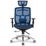 Cadeira DT3 Office Diana. Apoio de cabeça ajustável em 3 direções, encosto com reclinação ajustável em até 130°, suporte lombar com altura e profundid