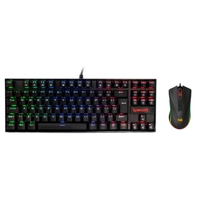 Kit Gamer Redragon - Teclado Mecânico Kumara, RGB, Switch Outemu Blue, PT + Mouse Cobra M711 Redragon Kumara RGB, a linha de Teclados Mecânicos mais v