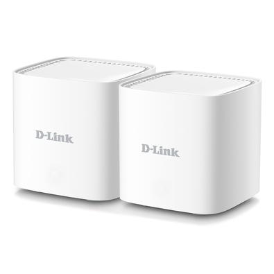 Roteador D-Link AC1200 Mesh Whole Home Wi-Fi System, 1200Mbps, 2 Antenas Internas - COVR-1102 COVR-1102 AC1200 MESH Dual Band, solução com 2 unidades 