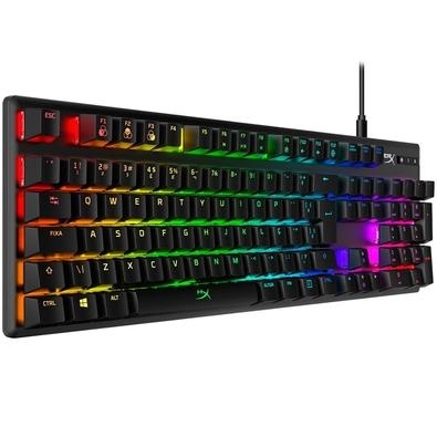 O HyperX Alloy Origins é um teclado resistente e compacto com chaves de teclas mecânicas exclusivas HyperX projetado para proporcionar aos gamers a me