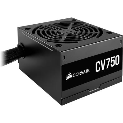 Fonte Corsair CV750 750W, 80 Plus Bronze - CP-9020237-BR   As fontes de alimentação CV da CORSAIR são ideais para fornecer energia para seu novo PC do