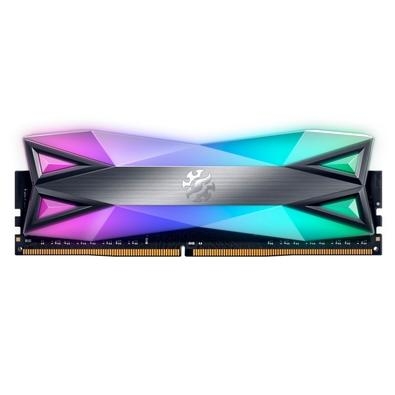 Módulo de memória XPG SPECTRIX D60G DDR4 RGB A memória XPG SPECTRIX D60G DDR4 apresenta um design único de faixa de luz RGB dupla que oferece a maior 