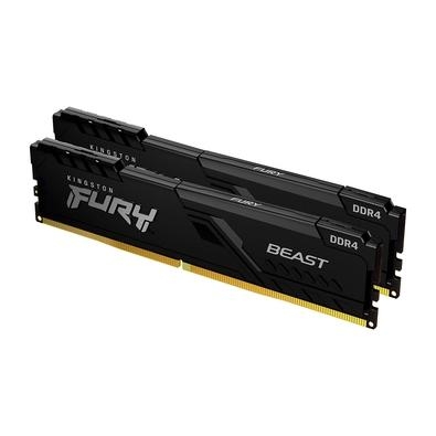 Memória Kingston Fury Beast A memória Kingston FURY Beast DDR4 proporciona um poderoso aumento de performance para jogos, edição de vídeo e renderizaç