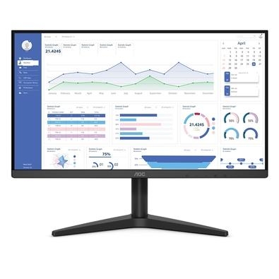 AOC Apresenta: Monitor AOC Série B1 21.5' Flicker-Free e Low Blue Light Tenoclogias que aumentam a produtividade. Painel VA Cores mais fortes e unifor