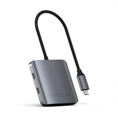 Hub Satechi 4 Portas   Expanda suas capacidades de dados com o Hub Satechi 4-Port USB-C, apresentando quatro portas USB-C para fazer backup, transferi