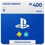   Cartão Presente Digital, Recarga jogo, R$400 PlayStation Store [Exclusivo Brasil]   Recarregue o saldo da sua Carteira na Playstation Store de um je