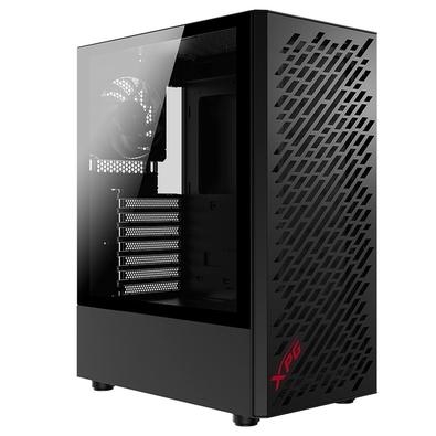 XPG VALOR AIR Black Mid Tower - Kit Inclui 4 Ventiladores VENTO 120, Gabinete para PC Mini-ITX, Micro-ATX, ATX, 7 Slots PCIe com um painel frontal mag