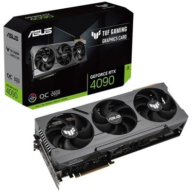 Placa de Vídeo ASUS NVIDIA TUF Gaming GeForce RTX4090 OC Edition, 24 GB GDDR6X, DLSS, Ray Tracing   Armado para Fluxo A arquitetura NVIDIA Ada Lovelac