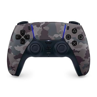 Controle Sem Fio DualSense Gray PS5, Camuflado   Eleve seus sentidos O controle sem fio DualSense oferece resposta tátil2, efeitos de gatilho adaptáve