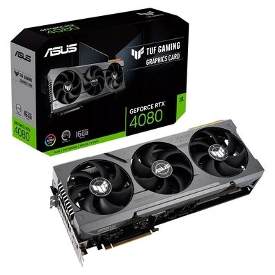 ASUS TUF Gaming GeForce RTX 4080 16GB GDDR6X otimizado por dentro e por fora para temperaturas mais baixas e durabilidade com multiprocessadores de st