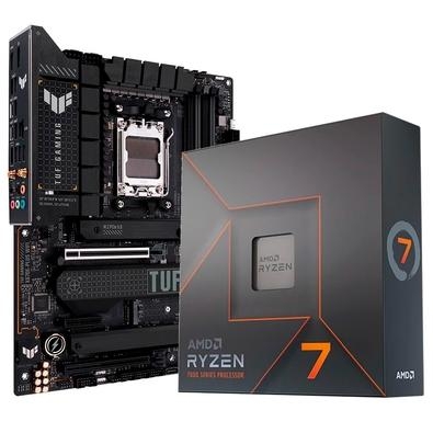 O ASUS TUF GAMING X670E-PLUS WIFI pega todos os elementos essenciais dos mais recentes processadores AMD Ryzen série 7000 e os combina com recursos pr