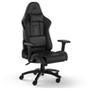 Cadeira Gamer Corsair TC100 Relaxed Leatherette, Até 120Kg, Com Almofadas, Reclinável, Cilindro de Gás Classe 4, Preto Recline-se confortavelmente, se