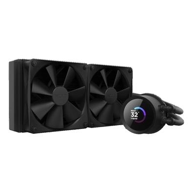 WaterCooler NZXT Kraken 240   Tela de LCD Visor LCD quadrado de 1,54" com resolução de 240 x 240, taxa de atualização de 30 Hz e alto brilho.   Bomba 