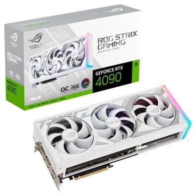 ROG Strix GeForce RTX 4090 24GB GDDR6X White OC Edition com DLSS 3 e desempenho térmico no topo das paradas   Principais Recursos   Multiprocessadores