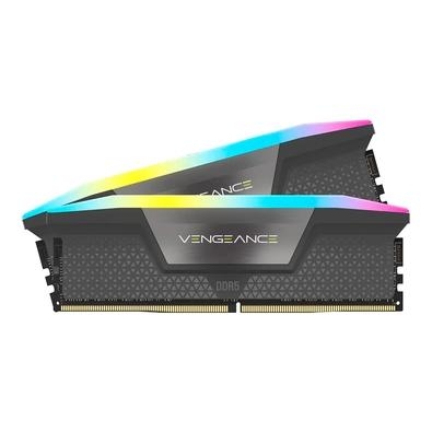 Memória Corsair Vengeance, RGB, 32GB   Faça Tudo e Mais Rápido Na era multi-core, a velocidade de processamento sem precedentes da DDR5 DRAM garante q