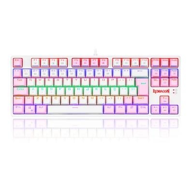 Teclado Gamer Redragon Daksa   layout Padrão brasileiro ABNT2 é ideal para quem vai usar o teclado para digitar   Iluminação Apesar de seu design disc