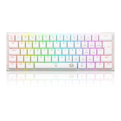 Teclado Mecânico Gamer Redragon Anivia, RGB   O Anivia é perfeito para fãs de games e pro players. Ele tem um design minimalista, iluminação RGB, inte