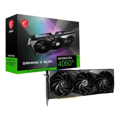 Placa de Vídeo GeForce RTX 4060 Ti GAMING X SLIM 16G   Experimente o poder dos gráficos de última geração com a Placa de Vídeo MSI NVIDIA GeForce RTX 