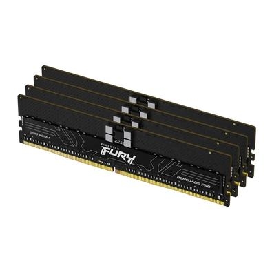 A Kingston FURY KF556R36RBK4-64 é um Kit de módulos de memória de 2G x 8 bits (4 x 16GB) DDR5-5600 CL36 SDRAM (DRAM síncrona) 1Rx8, ECC Registrada, ba