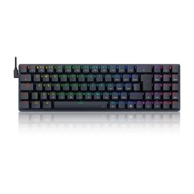 Teclado Mecânico Gamer Ashe:   Mais espaço na mesa: Para os gamers que procuram deixar o máximo de espaço possível sobre a mesa, o layout compacto de 