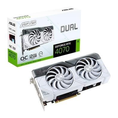 Placa de Vídeo RTX 4070 O12G White   Equipado com NVIDIA DLSS3 , arco Ada Lovelace ultraeficiente e rastreamento de raio completo.   Tensor Cores de 4