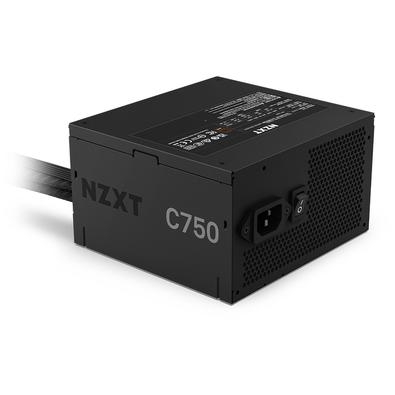 Fonte NZXT C Series 750W O C750 Bronze oferece potência básica de alto desempenho para qualquer jogador que deseja iniciar sua jornada de jogos para P