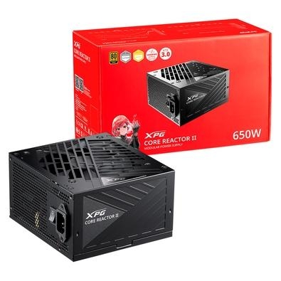 Fonte XPG Core Reactor II 650G-BKCBR   Pronto Para a Próxima Geração As fontes de alimentação da série CORE REACTOR II atendem às especificações do gu