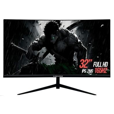 Monitor Gamer Rise Mode 32" Full HD Curvo   Prepare-se para uma experiência de jogo expansiva com o Monitor Gamer Rise Mode RM-MOG-32C165FH-B. Sua tel