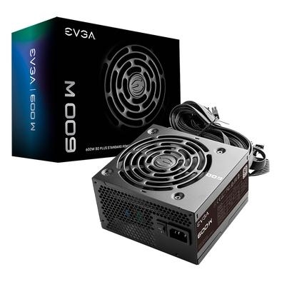 Fonte EVGA 600 W1   A Fonte Ideal Para Seu Setup A EVGA 600W 80 PLUS é uma ótima escolha com baixo custo. Suportando 49A em um único trilho de +12 V o