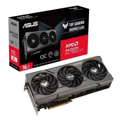 Placa de Vídeo RX 7800 XT ASUS TUF O16G Gaming   Experimente desempenho, recursos visuais e eficiência incríveis ao jogar e fazer streaming com as pla