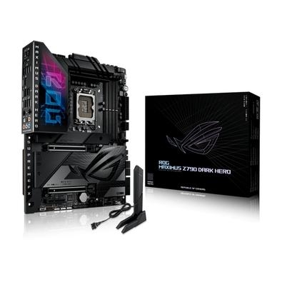 Placa Mãe Asus ROG MAXIMUS Z790 DARK HERO   Perfeita Para Seu Setup A ROG Maximus Z790 Dark Hero possui refrigeração robusta, WiFi 7 e amplo slot PCIe