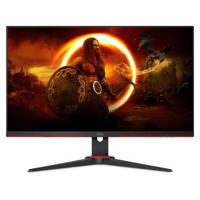 Monitor Gamer AOC 27" Full HD   Painel IPS O painel IPS garante uma excelente experiência de visualização com cores realistas, mas brilhantes e precis