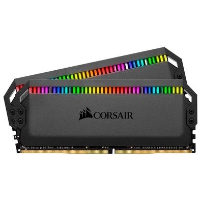 Memória Corsair Dominator Platinum RGB, 32GB (2x16GB)   A memória CORSAIR DOMINATOR® PLATINUM RGB DDR4 redefine a memória DDR4 premium, com design icô