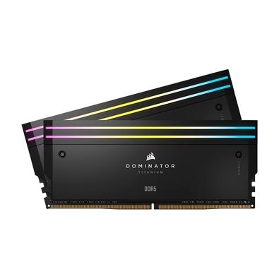 Memória Corsair Dominator Titanium, 32GB   Combina estilo limpo e refinado com construção superior em alumínio forjado e iluminação RGB vibrante para 