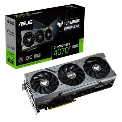 Placa de Vídeo RTX 4070 TI Super ASUS NVIDIA GeForce TUF O16G Gaming   Armado Para Fluxo Arquitetura NVIDIA Ada Lovelace aprimorada por refrigeração e