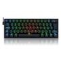 Teclado Mecânico Gamer Fizz Pro, Switch Blue   Design Único O tamanho do Redragon Anivia favorece a portabilidade, oferecendo um design 60% que reduz 