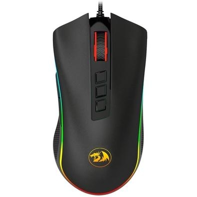 Mouse Gamer Redragon Cobra M711 V2   Iluminação RGB trazendo mais brilho para seu setup. Sistema de peso ajustável com compartimento para instalação n