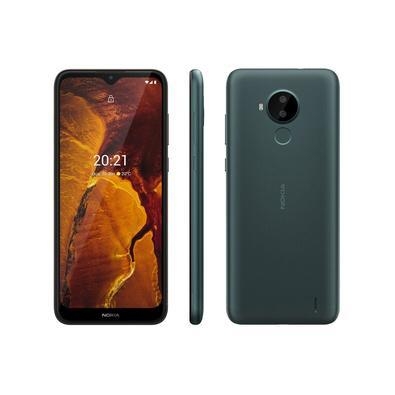 O smartphone Nokia C30 é dual chip com tecnologia 4G e vem na cor verde escuro. Amplie o seu ângulo de visão com a tela de 6,82" e veja o que você tem