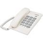O telefone com fio Ibratele 04567 na cor branca possui flash e luz indicativa de chamada. As teclas são grandes para melhor visualização, conta com fu