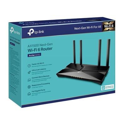 O roteador Archer AX10 da TP-Link vem equipado com a mais recente tecnologia sem fio, Wi-Fi 6, para velocidades mais rápidas, maior capacidade e menor