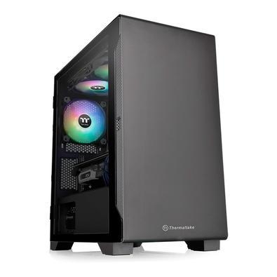 Gabinete Tt Versa S100 Tg Black/spcc/temp.glass*1 Ca-1q9-00s1wn-00 #