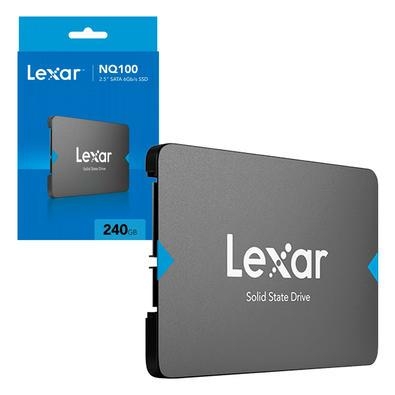 Hd Ssd 240gb Lexar Nq100, Leitura 550mb/s, 2.5" Sata Iii (6gb/s)