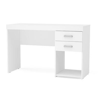 Mesa de escritório Malta 1,20m 2 gavetas Branco Politorno     Antes de tudo, já deixo lhe avisar: a mesa Malta é uma das mais vendidas da Politorno, o