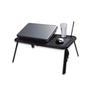 Suporte Mesa Cama Sofa Sala Notebook Laptop Portátil Dobrável Articulado Cooler Mousepad TOMATE MTN-888 Preto   - Um produto inovador, leve, dobrável 