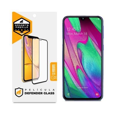 Película Defender Glass Para Samsung Galaxy A40s - Preta - Gshield