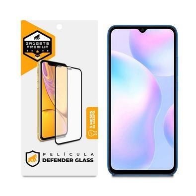 Película Defender Glass Para Xiaomi Redmi 9i - Preta - Gshield