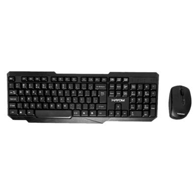 Kit - Teclado E Mouse Sem Fio, Office, Hayom - TC3210Teclas Duráveis e resistentes; Elegância Robusta; Padrão ABNT2; Wireless Teclado e Mouse; Interfa