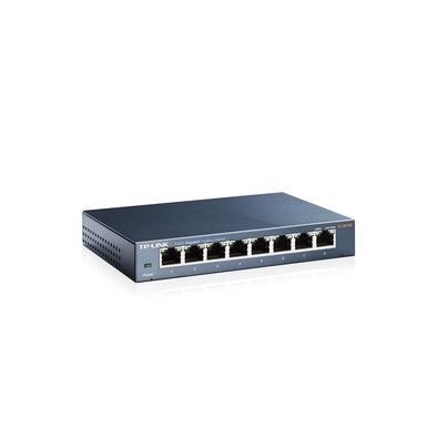 8 Portas RJ45 de Autonegociação 10/100/1000Mbps suporta (Auto MDI/MDIX)Controle de Fluxo IEEE 802.3 fornece transferência de dados de confiançaDesign 